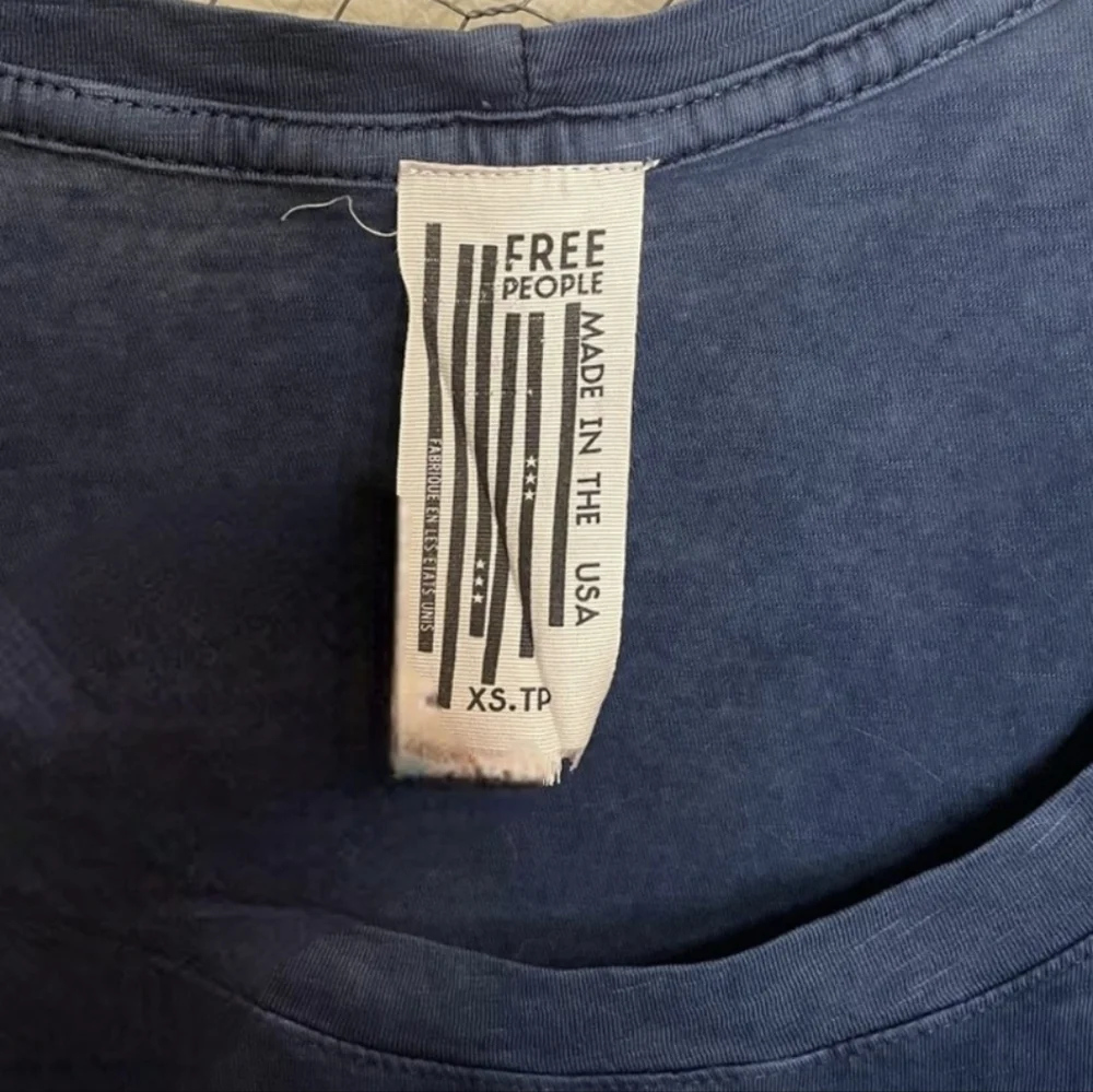 Free People Deep Blue Tunic Top - Picture 5 of 5